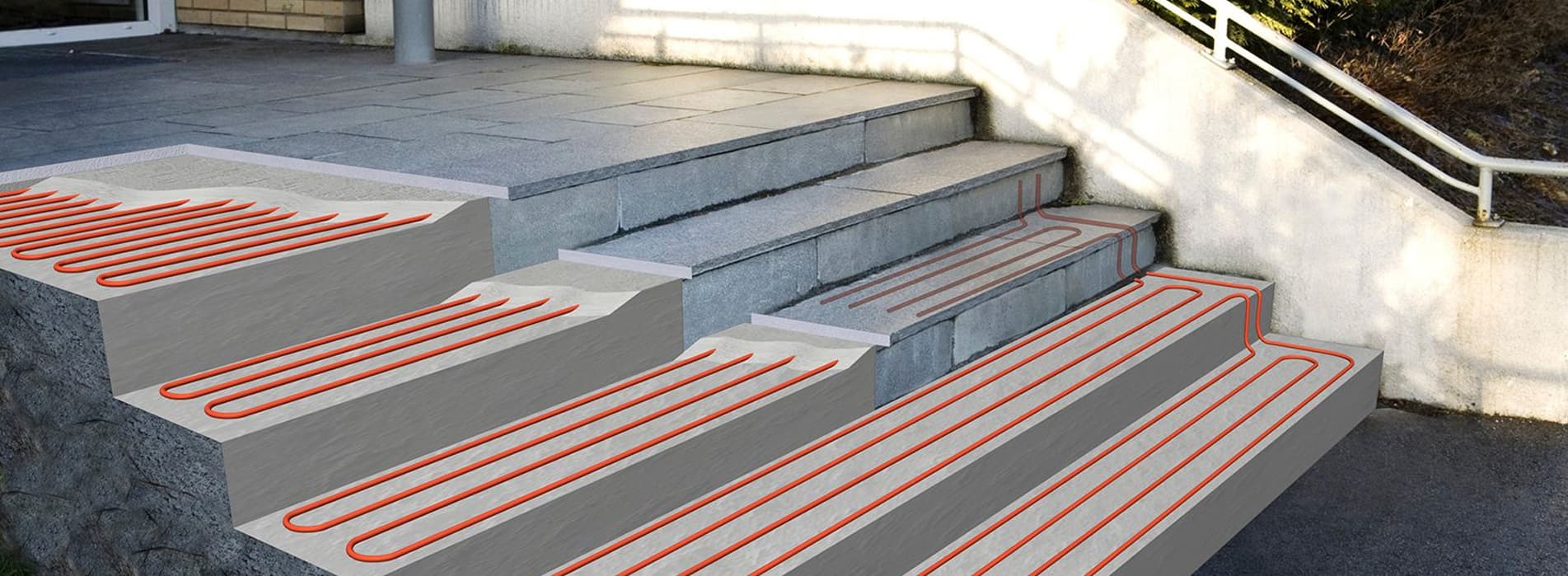 Snösmältande värmekabel och matta