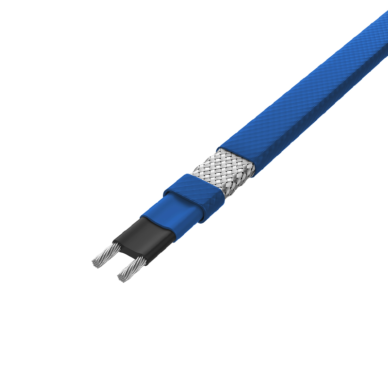 Självreglerande värmekabelsats för frysskydd i rör